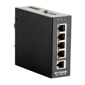 Unmanaged Industrial Switch, 5-port 1GBASE-T DIN-Rail Unmanaged Industrial Switch, -40C To +75C Operating Temperature Range