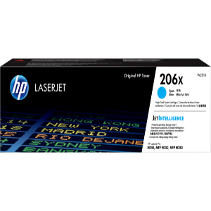HP 206X High Yield Cyan Original LaserJet Toner Cartridge
