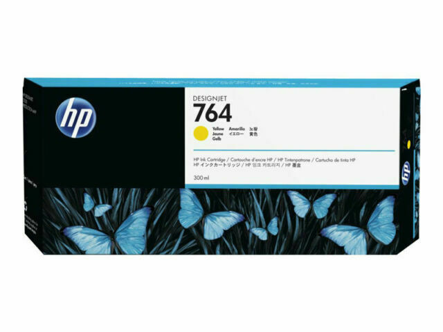 HP 764 300-ml Yellow DesignJet Ink Cartridge,C1Q15A