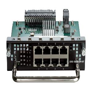 Layer 3 10 Gigabit Ethernet Data Center Top Of The Rack Switches-Module, 8-Port UTP 10/100/1000Mbps Module For DXS-3600 Series