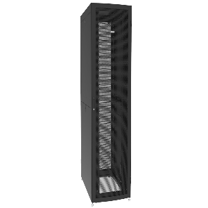 42U * 800mm * 1000mm Hitam Dengan Panel Samping Dengan Kastor Kabinet Utuh  ( DAE8212BF )