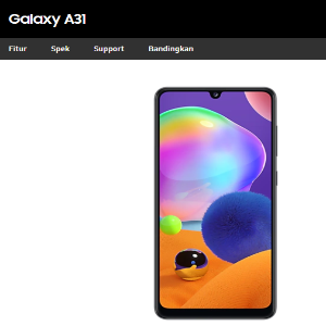 Smartphone Galaxy A31 8GB Black
