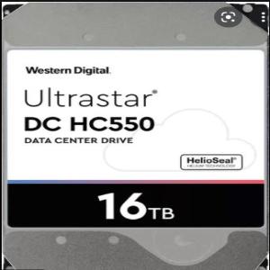 WD Ultrastar 3.5in 26.1MM 16000GB 512MB 7200RPM SATA ULTRA 512E SE NP3 DC HC550