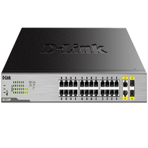 24-Port 10/100/1000 Mbps + 2-Port Combo 1000BASE-T/SFP 24 Ports- PoE Max POE  Switch (PoE Budget Up To 400W / Up To 30 Watts Per Port)