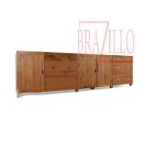 BRAZILLO LEMARI DAPUR MINIMALIS MAKALE KAYU JATI SALAK MUDA