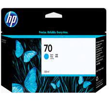 HP 70 Cyan 130 Ml Ink Cartridge HP DesignJet Printers.