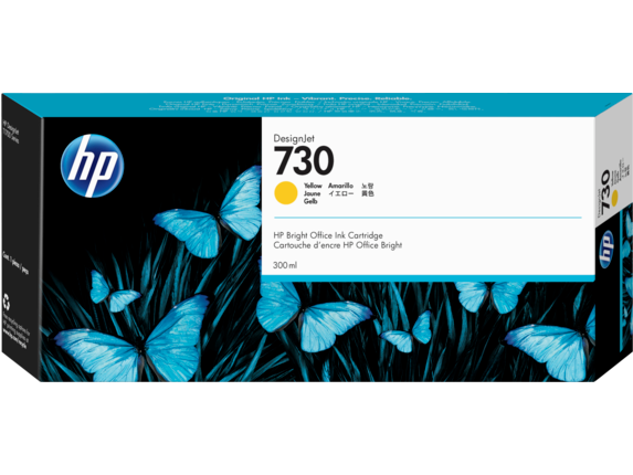 HP 730 300-ml Yellow DesignJet Ink Cartridge