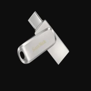 SanDisk Ultra Dual Drive Luxe USB Type-CTM Flash Drive, SDDDC4 64GB, USB Type C, Metal, USB3.1/Type C Reversible Connector, Swivel Design, Type-C Enabled Devices, 5Y