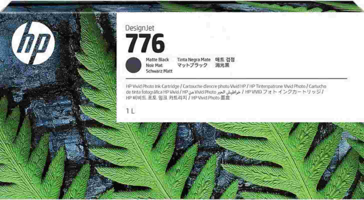 HP 776 1L Matte Black Ink Cartridge