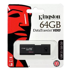 Kingston Flash Drive DT100G3 64GB Type A 3