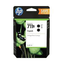 HP 711B 2-Pack 80-ml Black DesignJet Ink Cartridges