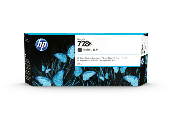 HP 728B 300-ml Matte Black DesignJet Ink Cartridge
