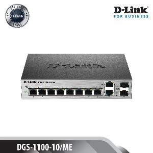 Lite Gigabit Ethernet Easy Smart Switch, 8-ports 10/100/1000Base-T Plus 2 Combo 10/100/1000Base-T/SFP Ports Metro Ethernet Switch