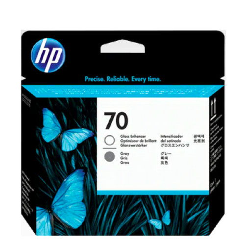 HP 70 Gloss Enhancer And Gray Printhead