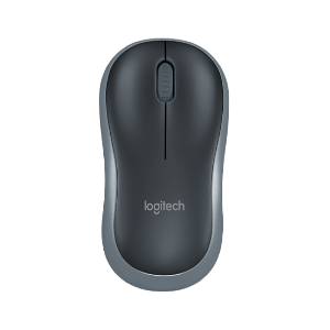 Logitech M 185 Wireless Mouse - Abu-Abu