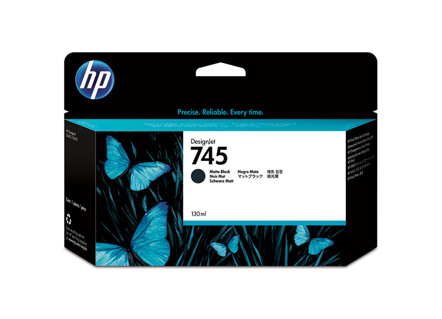 HP 745 300-ml DesignJet Photo Black Ink Cartridge,F9K04A