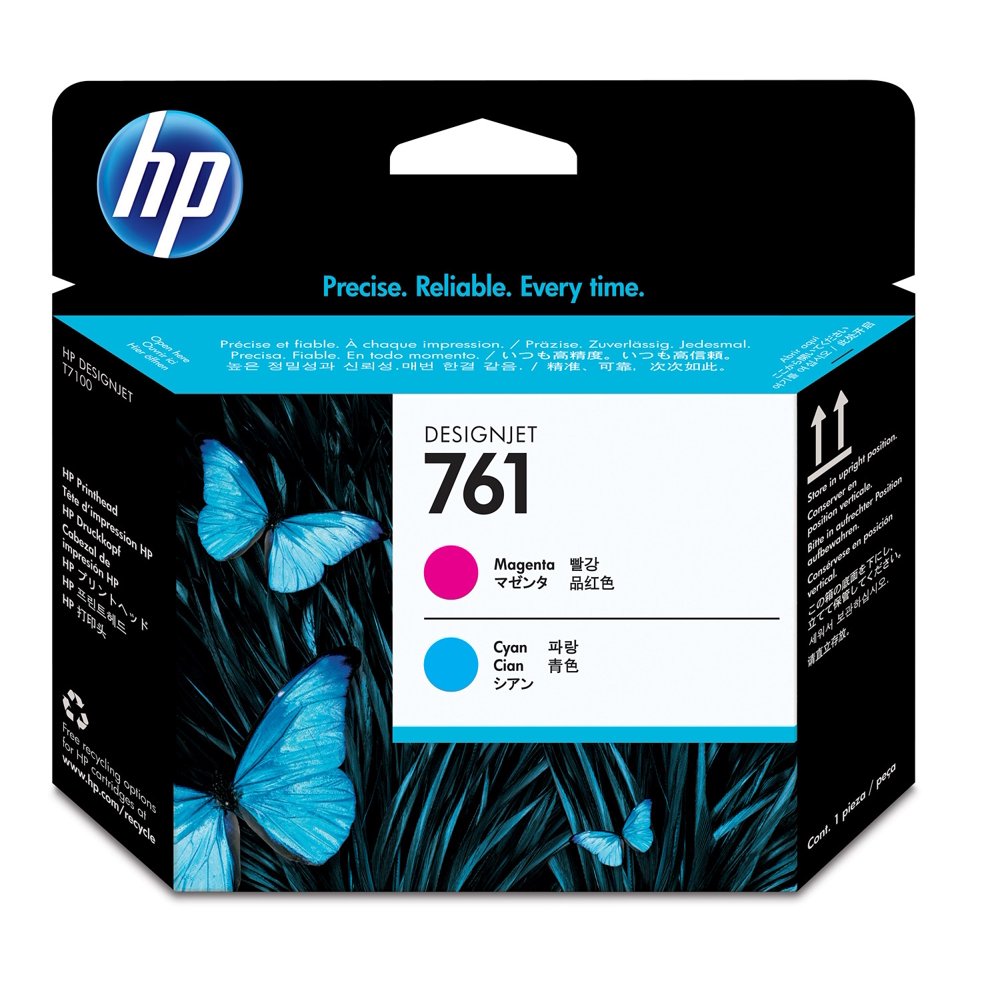 HP 761 Magenta/Cyan DesignJet Printhead,CH646A
