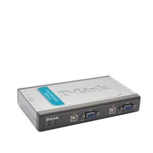 D-link 4-port, 4-port PC (USB Keyboard, SVGA Video, USB Mouse) KVM Switch,