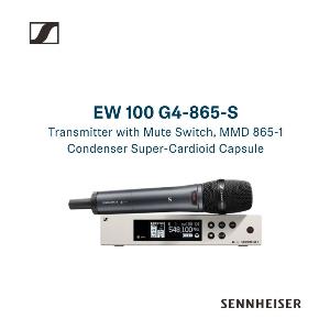 Mic Wireless Sennheiser Type EW 100 G4 - 865 - S