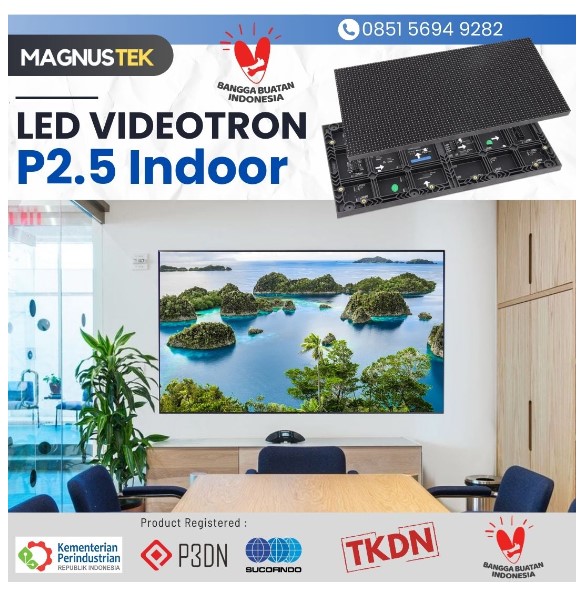 MAGNUS MAGNUSTEK LED VIDEOTRON P2.5 INDOOR WALLMOUNT INSTALLATION (1 METER)