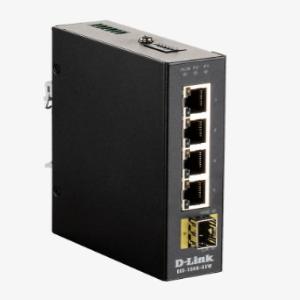 Unmanaged Industrial Switch, 4-port 1GBASE-T And 1-port SFP DIN-Rail Unmanaged Industrial Switch, -40C To +75C Operating Temperature Range